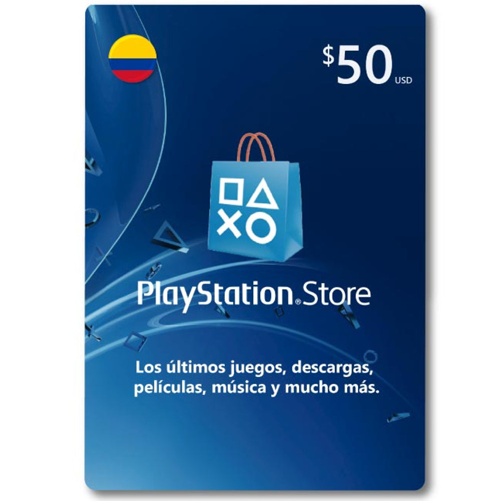 PS Store Gift Card - 50 USD Colombia Snaau - Lo Quieres Ahora