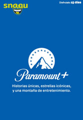 Tarjeta Prepagada Paramount+ (15+ Días) – Películas, Series y Contenido Exclusivo