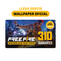 Carte prépayée Garena Free Fire 310 Diamants – Débloquez des skins et des objets exclusifs