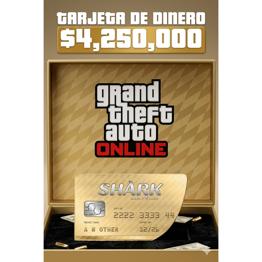 Tarjeta Tiburón Ballena 4.250.000 Xbox One, Xbox Series X|S Código Colombia