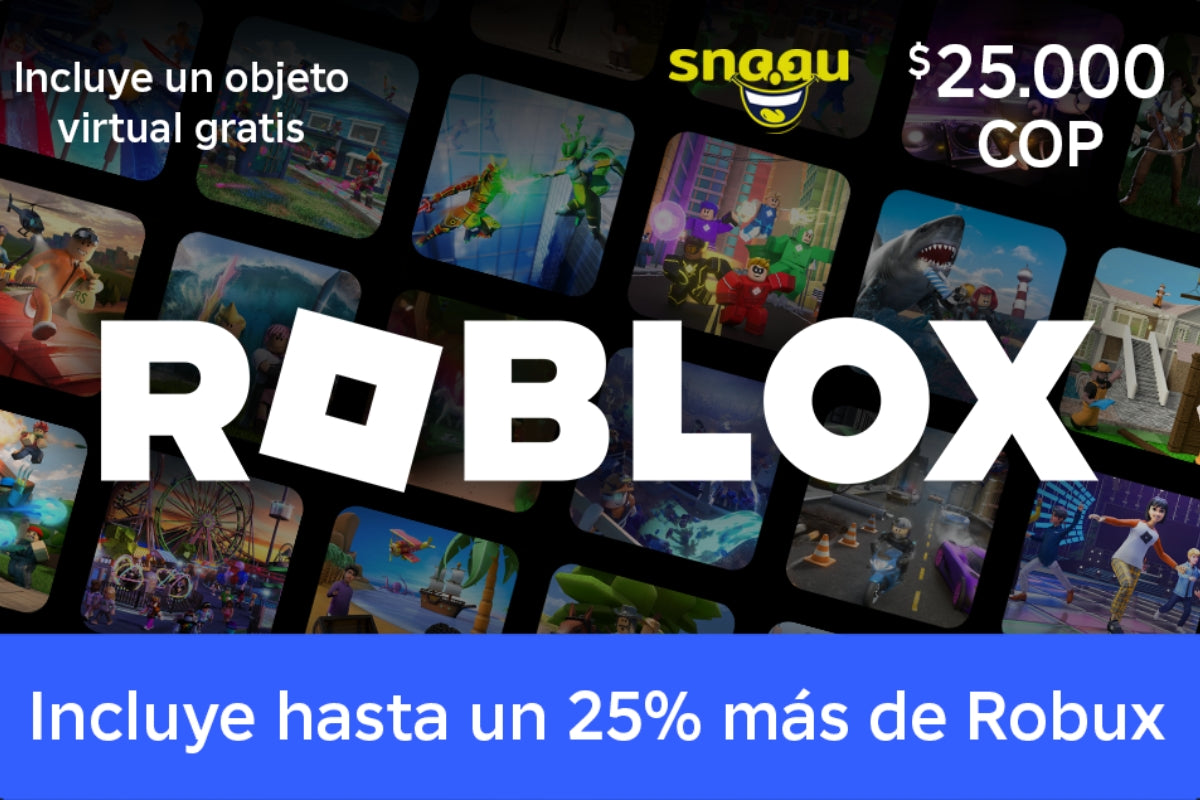 Pin Digital Roblox $25.000 – Obtén un 25% Más de Robux y Recompensas Exclusivas
