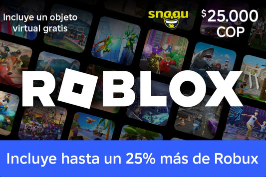 Pin Digital Roblox $25.000 – Obtén un 25% Más de Robux y Recompensas Exclusivas