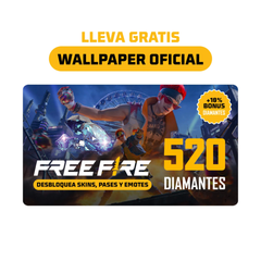 Carte prépayée Garena Free Fire 520 Diamants – Débloquez des skins exclusifs et plus encore