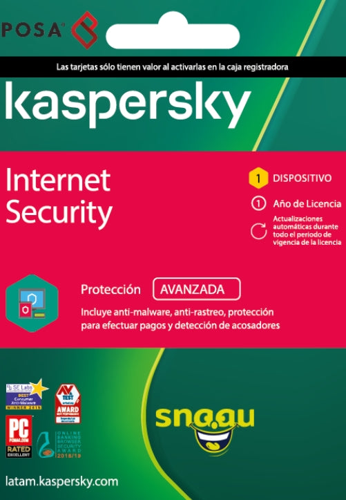 Kaspersky Internet Security para 1 Dispositivo – Protege tu Vida Digital