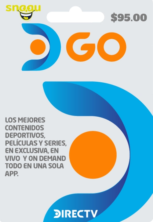 Tarjeta DIRECTV GO 95.000 – TV en Vivo, Deportes Exclusivos y Series On Demand
