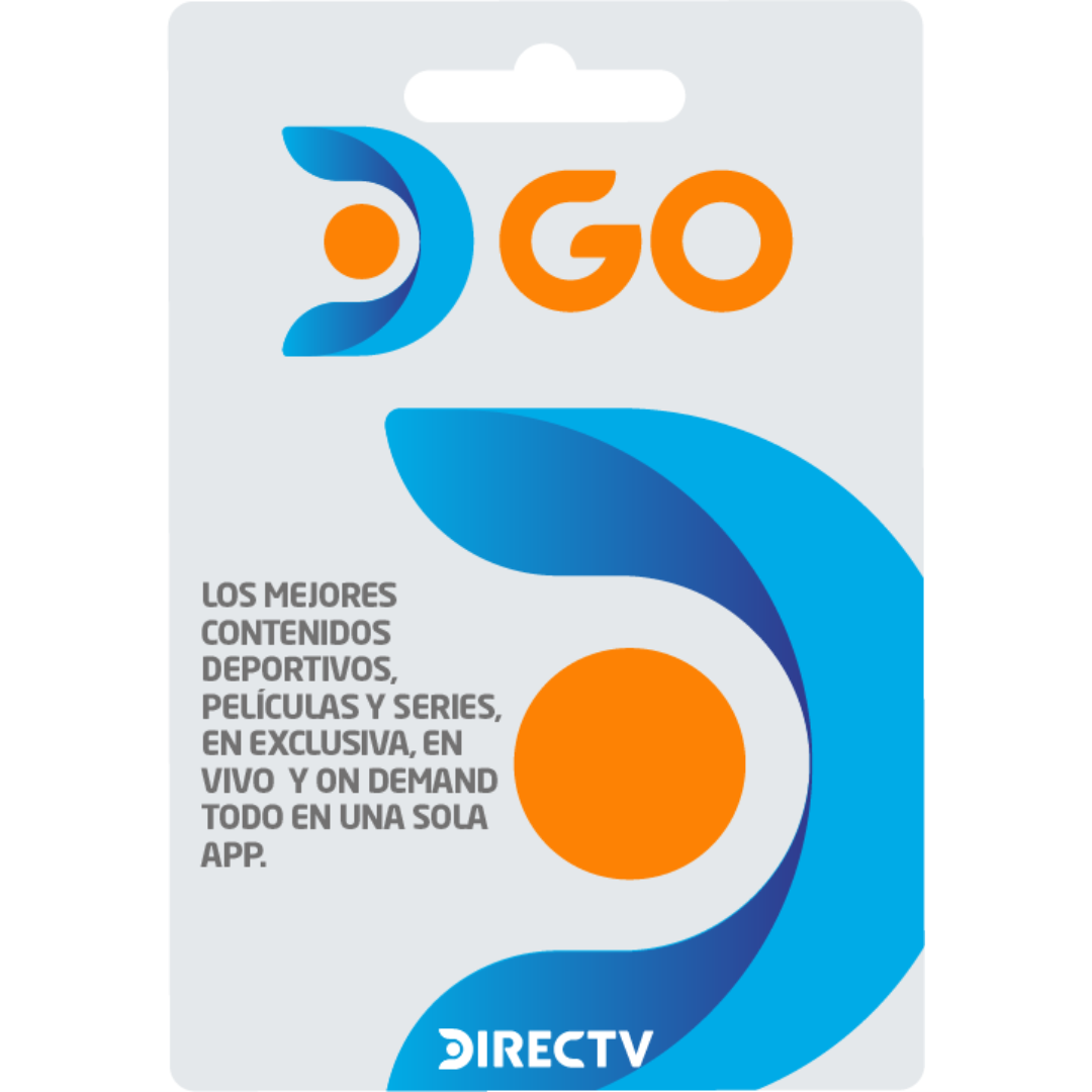 Tarjeta DIRECTV GO 76.500 – TV en Vivo, Fútbol, Películas y Series On Demand