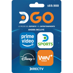 Tarjeta DIRECTV GO 69.900 – Disney+, Paramount+ y Win Sports en una sola cuenta