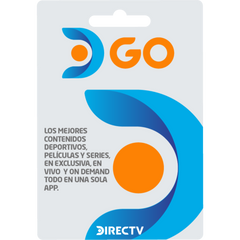 Tarjeta DIRECTV GO 76.500 – TV en Vivo, Fútbol, Películas y Series On Demand