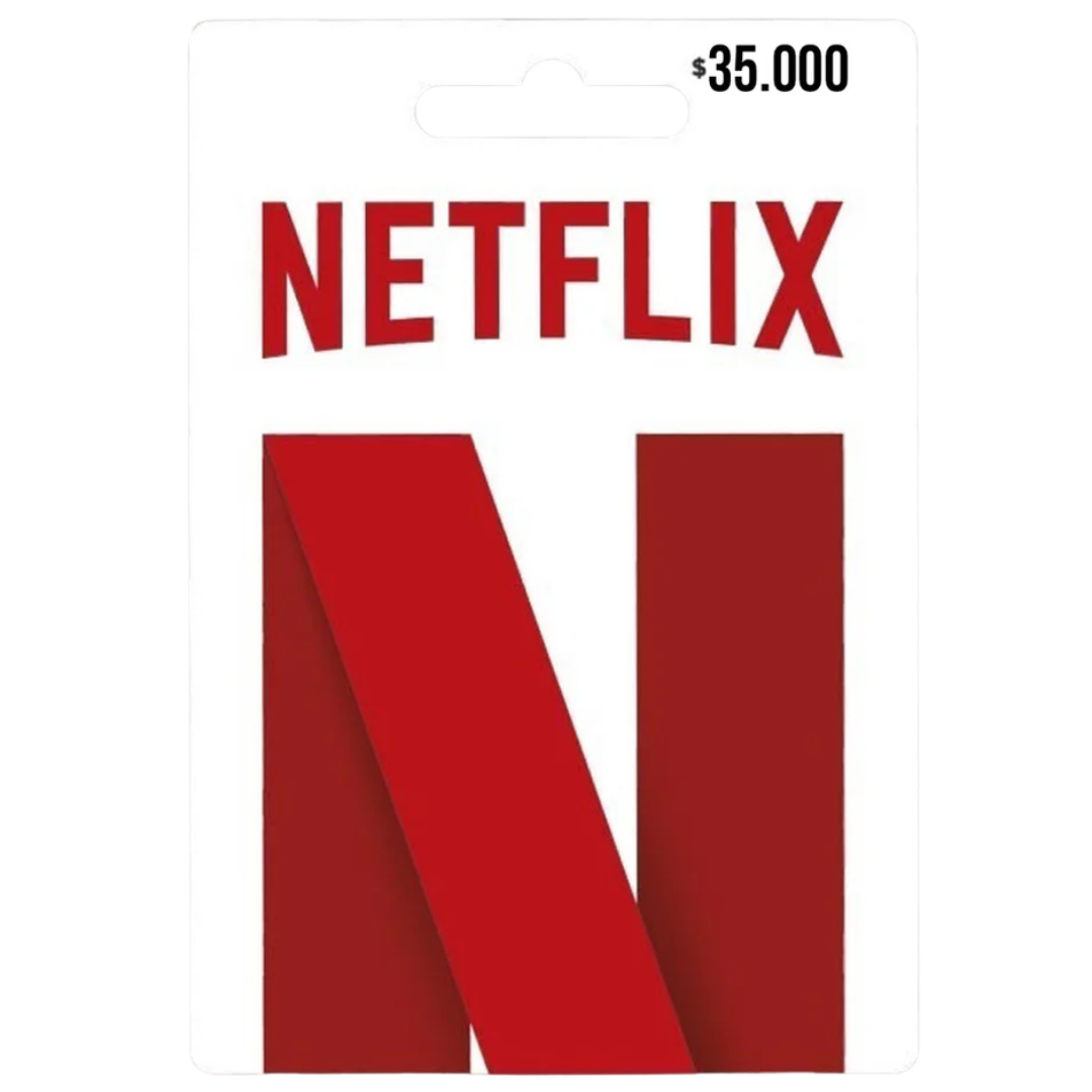 Carte Netflix 35 000 COP – Profitez de Films et Séries Sans Interruption