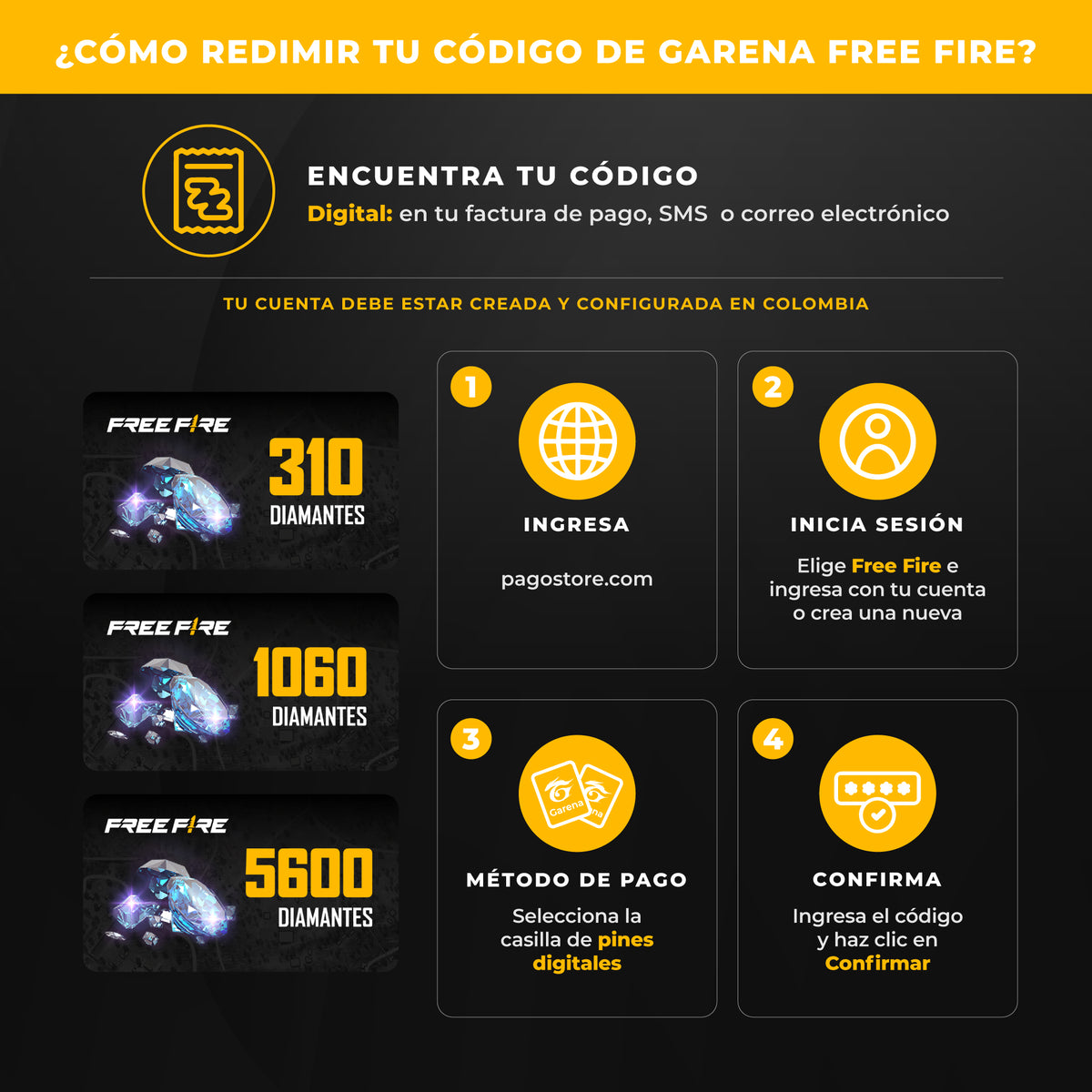 Tarjeta Prepagada Garena Free Fire 100 Diamantes – Desbloquea Skins Exclusivas & Artículos