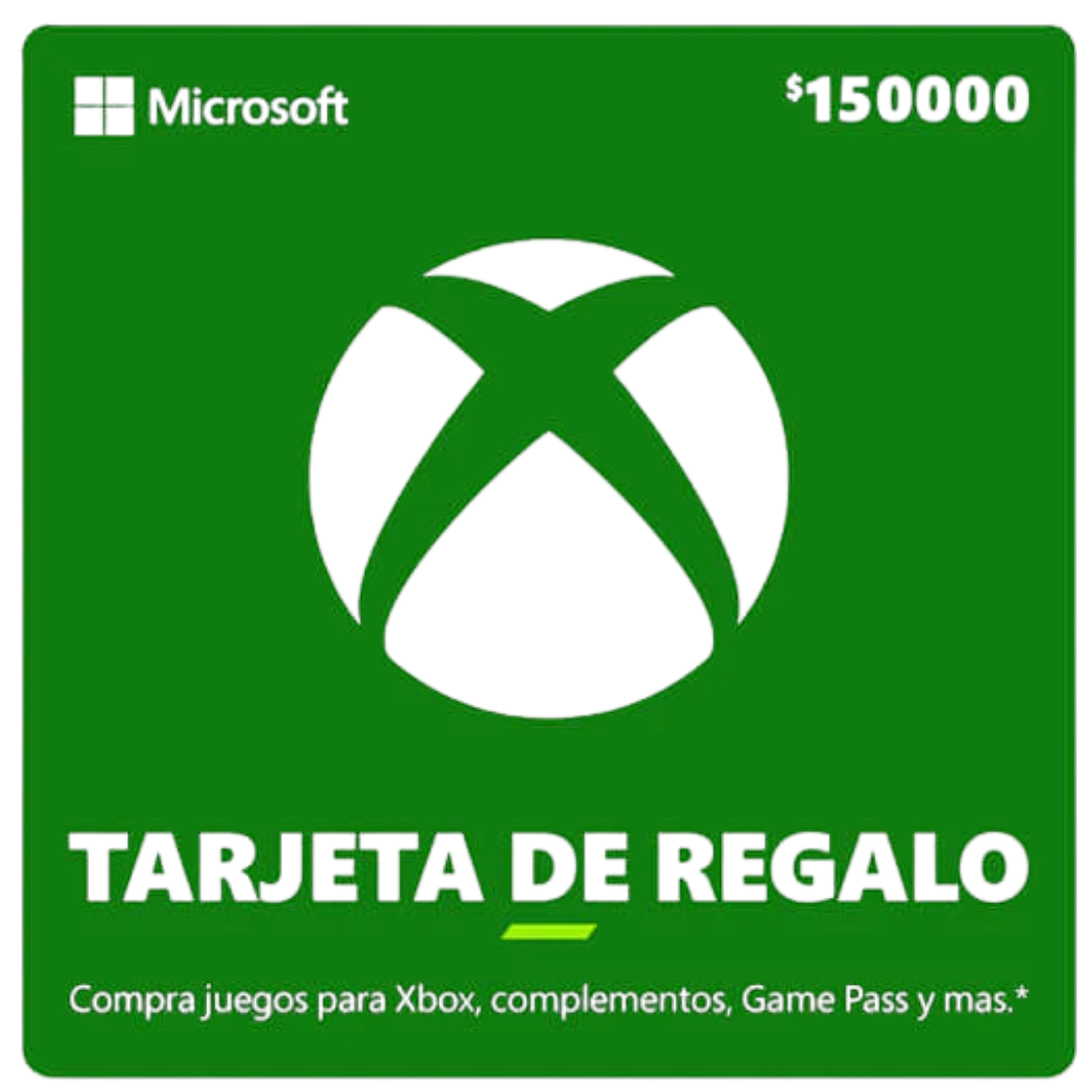 Xbox Gift Card 150,000 COP – Games, Subscriptions and Entertainment
