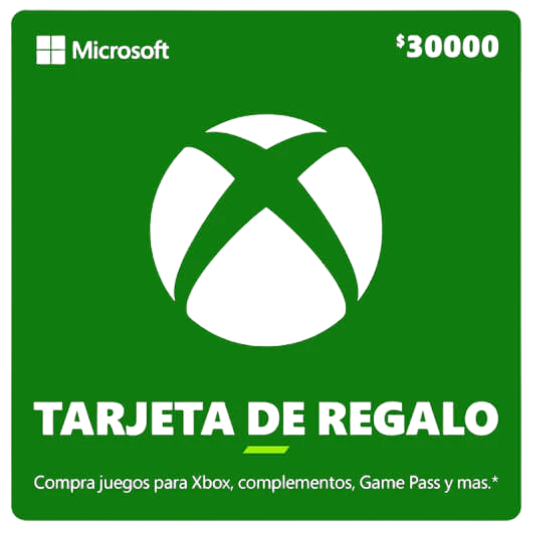 Xbox Gift Card 30,000 COP – Games, Add-ons, and Entertainment