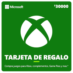 Tarjeta Regalo Xbox 30.000 COP – Juegos, Complementos y Entretenimiento