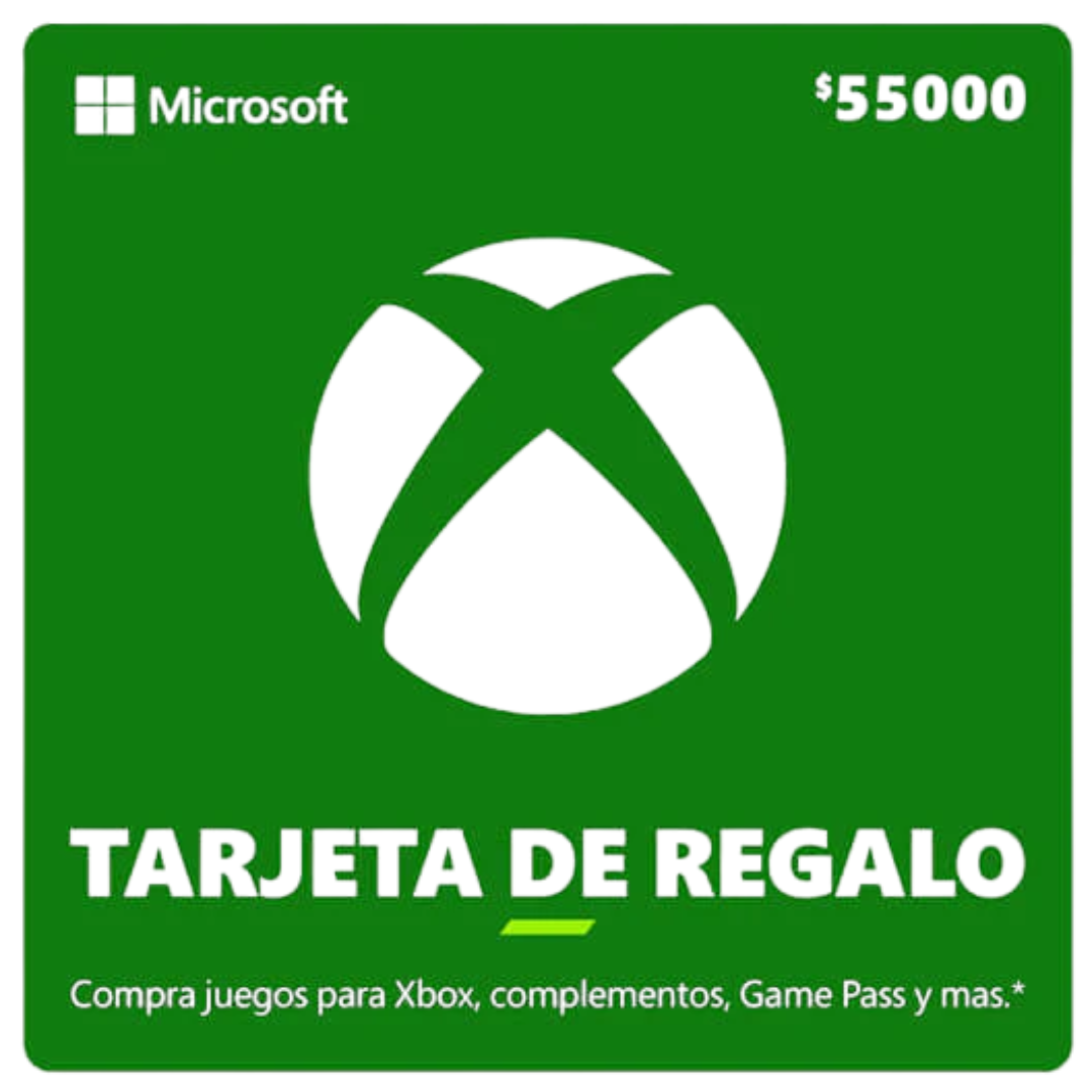 Xbox Gift Card 55,000 COP – Games, Add-ons and Entertainment