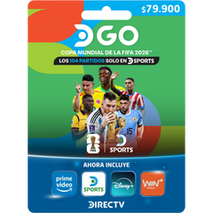 DIRECTV GO Card 69,900 – Disney+, Paramount+ and Win Sports in a single account