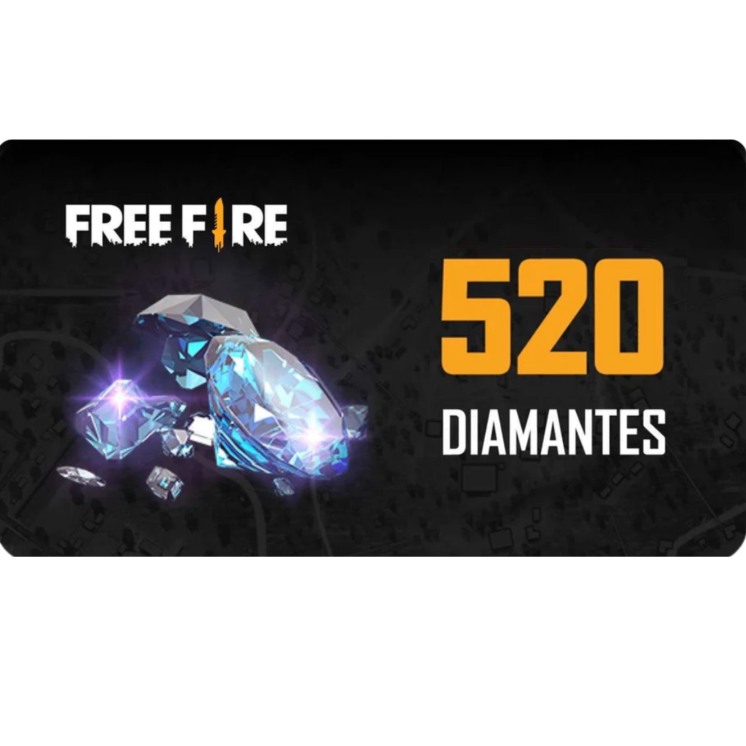 Garena Free Fire Prepaid Card with 520 Diamonds – Unlock Exclusive Skins &amp; More
