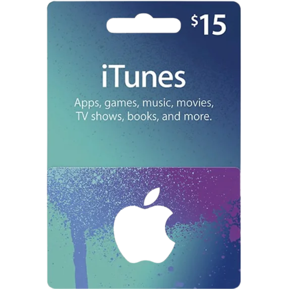 Tarjeta de Regalo iTunes 15 USD – Crédito Instantáneo en Apple para Aplicaciones, Música y Más Código Estados Unidos