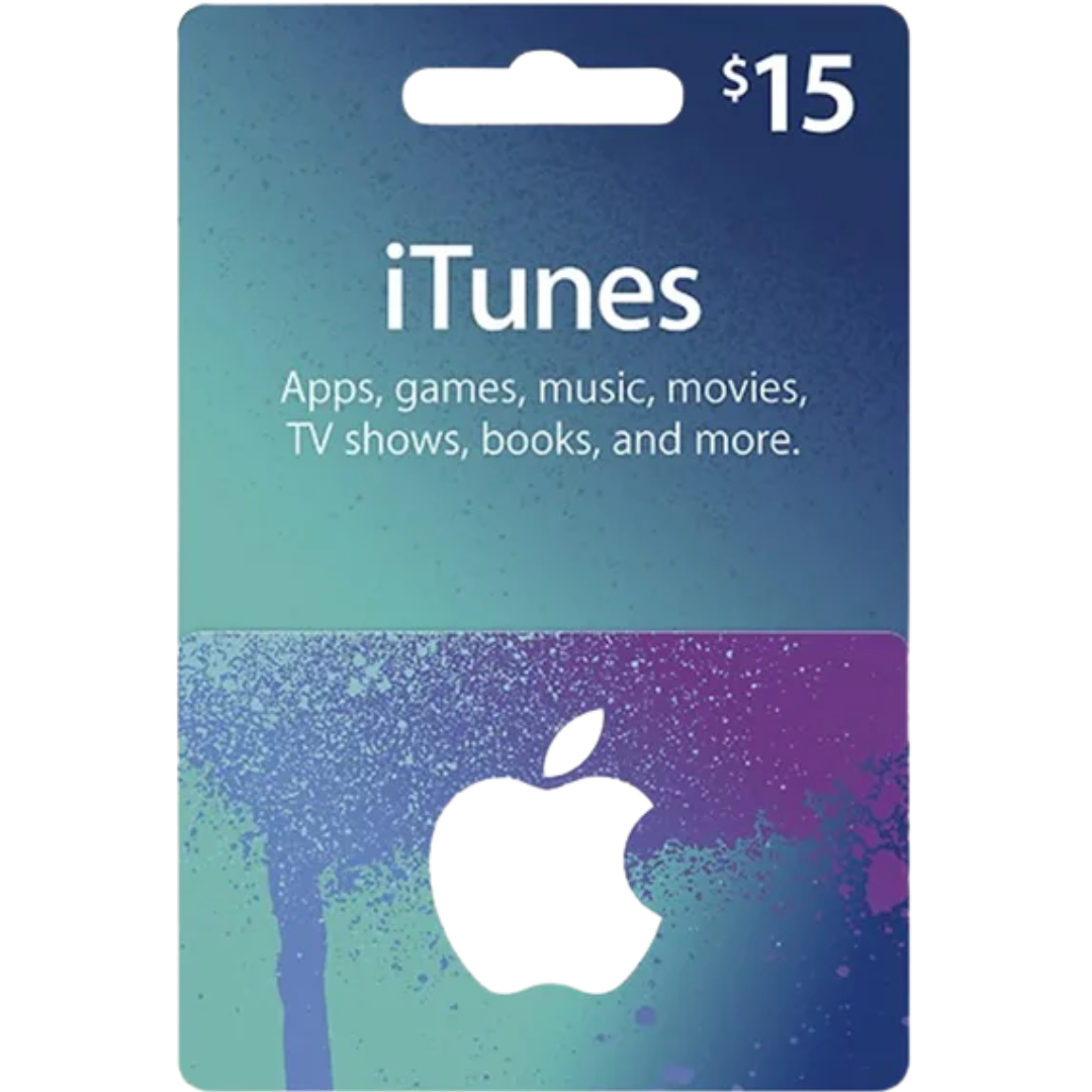 Tarjeta de Regalo iTunes 15 USD – Crédito Instantáneo en Apple para Aplicaciones, Música y Más Código Estados Unidos
