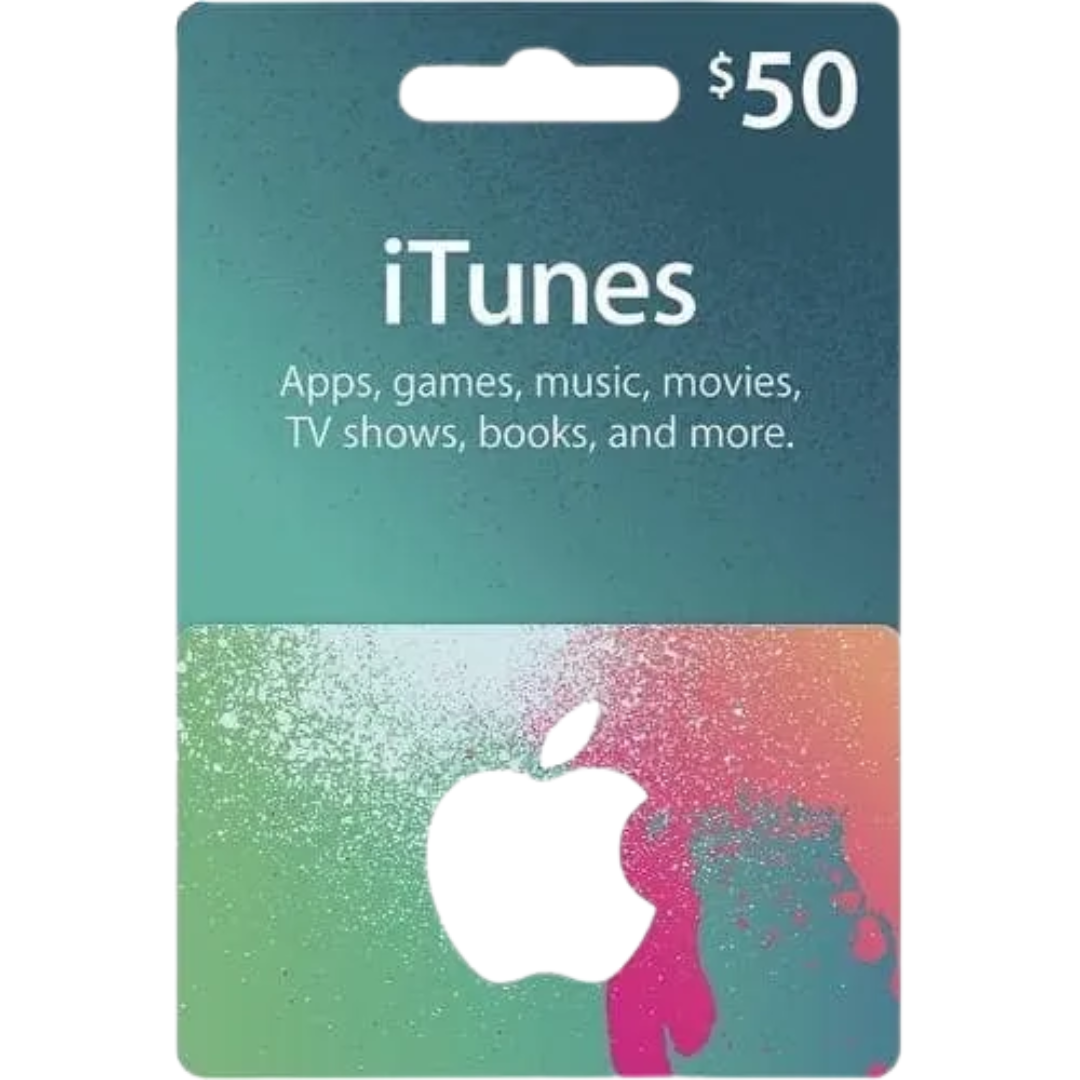 Tarjeta de Regalo iTunes 50 USD – Crédito Instantáneo en Apple para Aplicaciones, Música y Más Código Estados Unidos