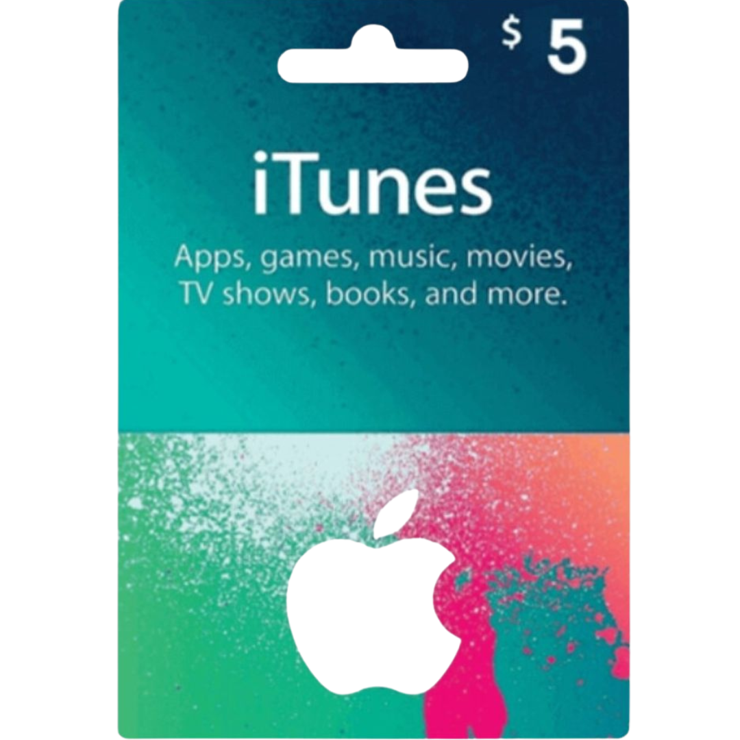 Tarjeta de Regalo iTunes 5 USD – Crédito Instantáneo en Apple para Aplicaciones, Música y Más