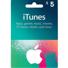 Tarjeta de Regalo iTunes 5 USD – Crédito Instantáneo en Apple para Aplicaciones, Música y Más