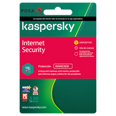 Kaspersky Internet Security para 1 Dispositivo – Protege tu Vida Digital