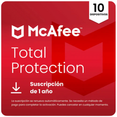 McAfee Total Protection para 10 Dispositivos – Antivirus Galardonado y Seguridad en Línea