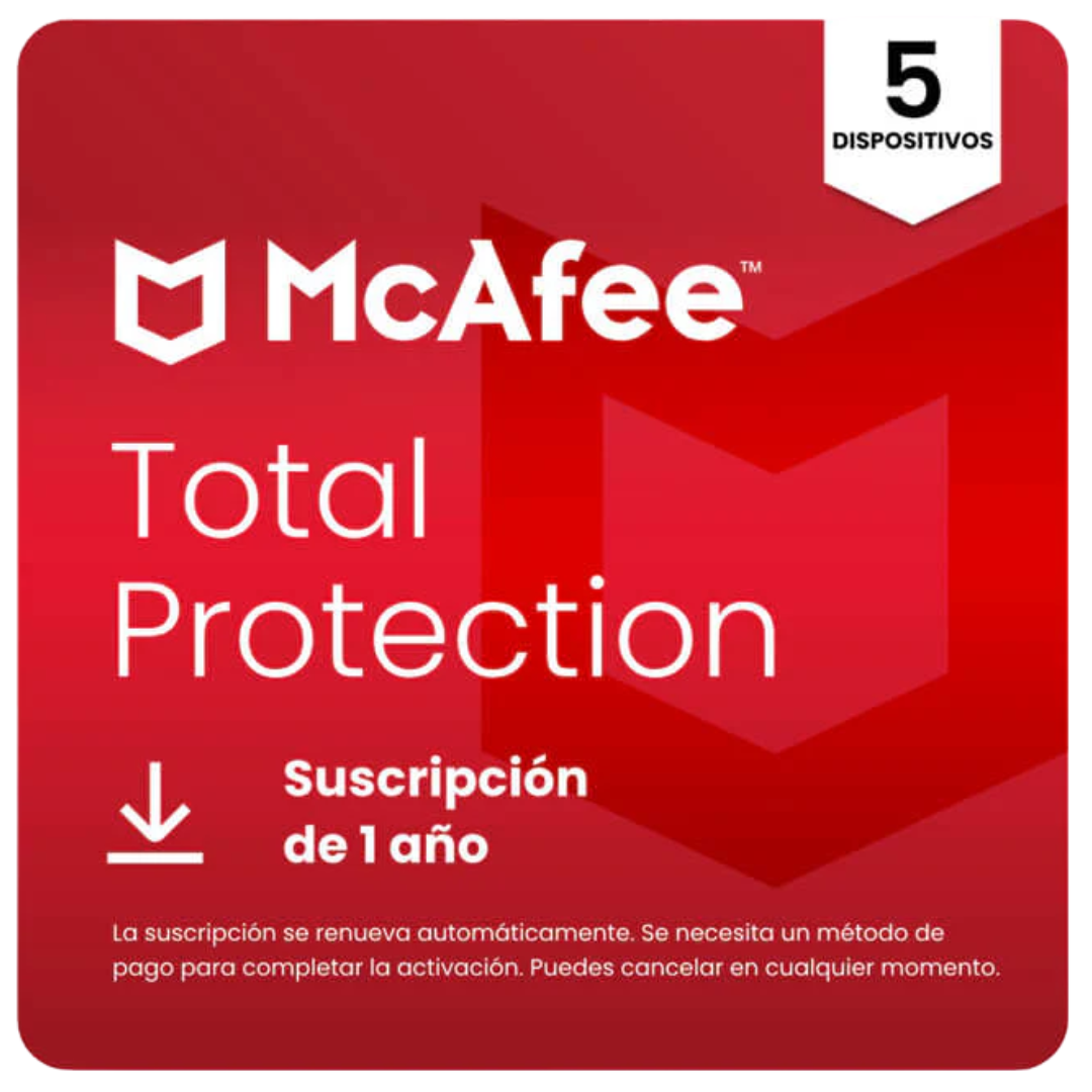 McAfee Total Protection para 5 Dispositivos – Antivirus Galardonado y Seguridad en Línea