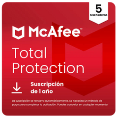 McAfee Total Protection para 5 Dispositivos – Antivirus Galardonado y Seguridad en Línea