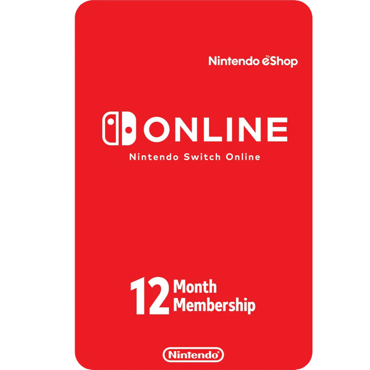 Nintendo Switch Online 12 Meses Región Estados Unidos – Accede a Juegos Multijugador, Clásicos y Más