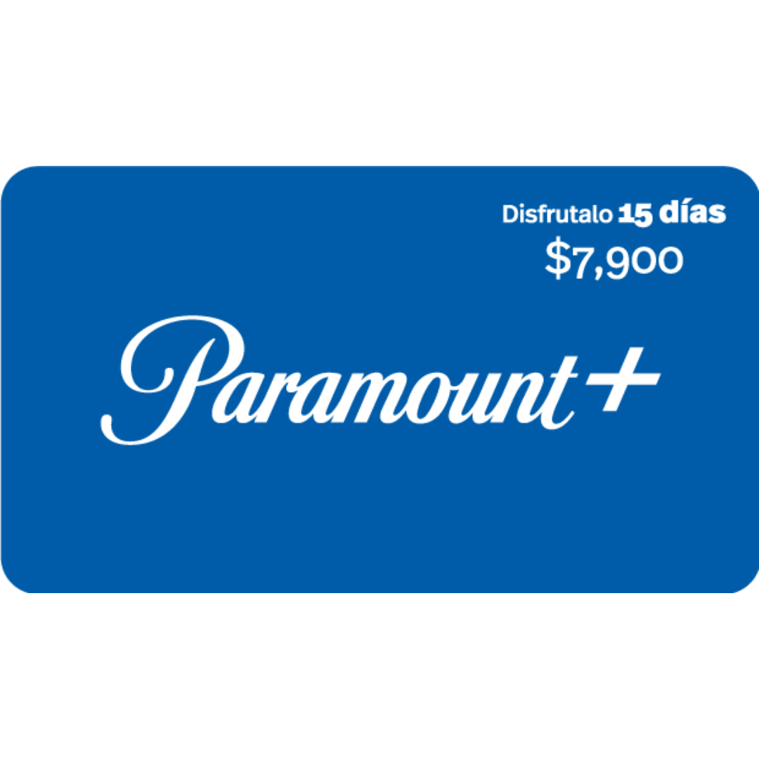 Tarjeta Prepagada Paramount+ (15+ Días) – Películas, Series y Contenido Exclusivo