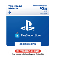 Pin Virtual PlayStation $25 USD – Canjea por Juegos, Películas y Más