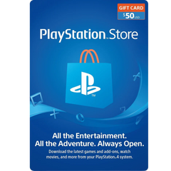 Tarjeta de Regalo PS Store 50 USD – Agrega Fondos para Juegos, Películas y Suscripciones