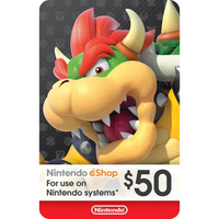 Tarjeta de Regalo Nintendo Estados Unidos $50 – Crédito Instantáneo para Juegos, DLCs y Suscripciones