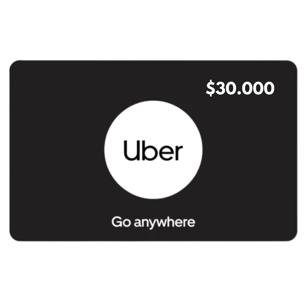 Uber Gift Card $30,000 Colombia Code