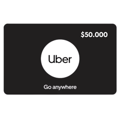 Tarjeta Regalo Uber $50.000