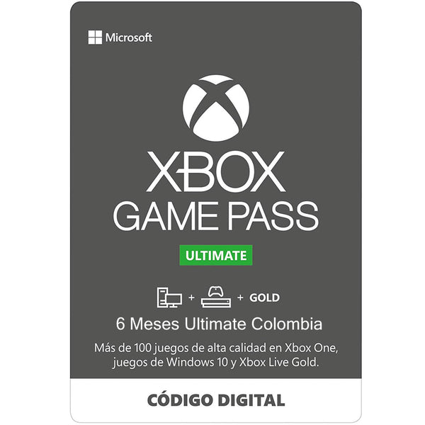 XBOX GAME PASS - ULTIMATE - 6 MESES COLOMBIA