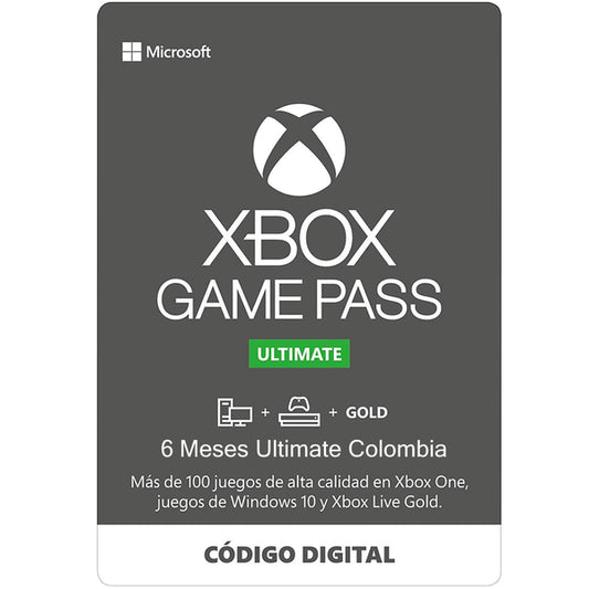 XBOX GAME PASS - ULTIMATE - 6 MESES COLOMBIA