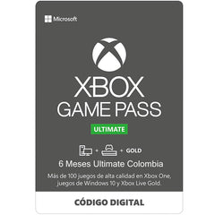 XBOX GAME PASS - ULTIMATE - 6 MONTHS COLOMBIA 