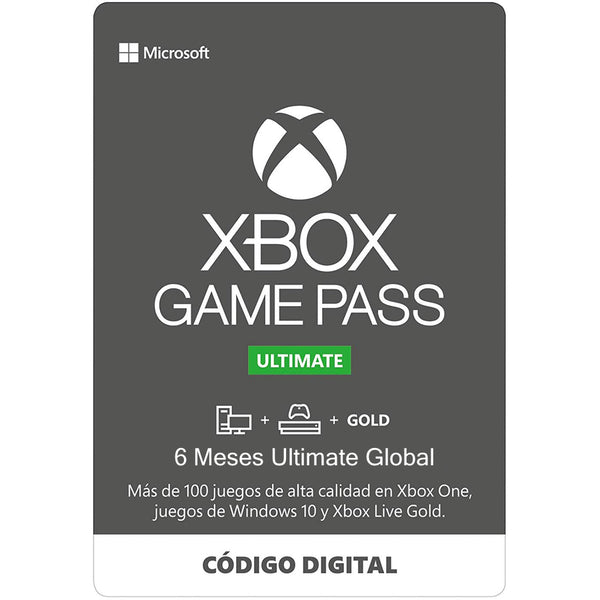 XBOX GAME PASS - ULTIMATE - 6 MESES GLOBAL