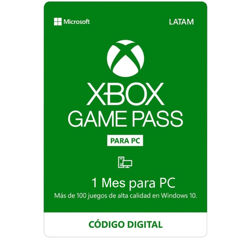 XBOX Game Pass - 1 Mes para PC