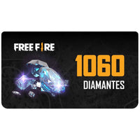 Tarjeta Prepagada Garena Free Fire 1060 Diamantes – Desbloquea Skins Exclusivas & Más
