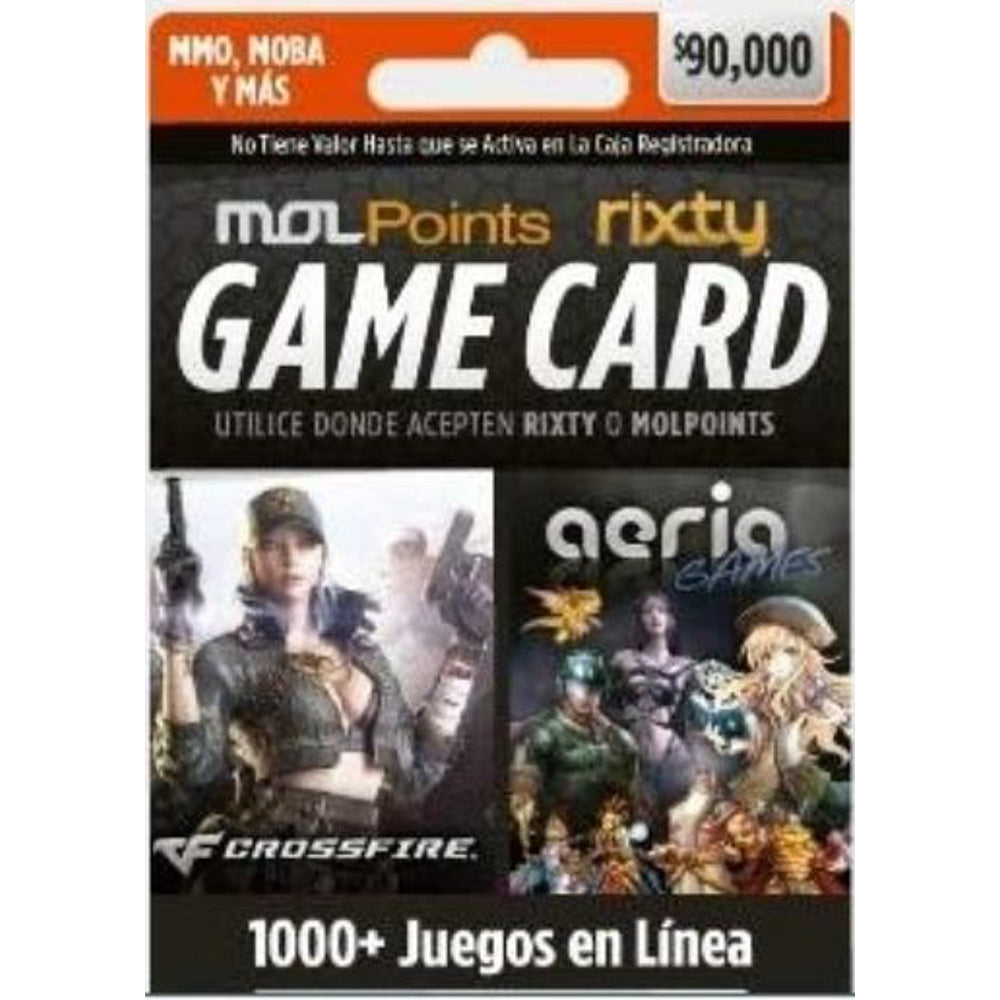 Rixty Game Card - $113.000 Canjeables