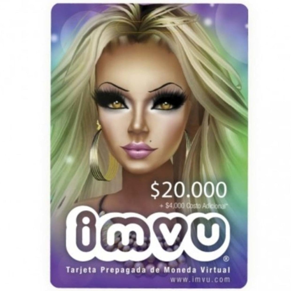 IMVU Virtual Currency Card - $20,000 