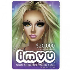 Tarjeta IMVU Moneda Virtual - 20.000$