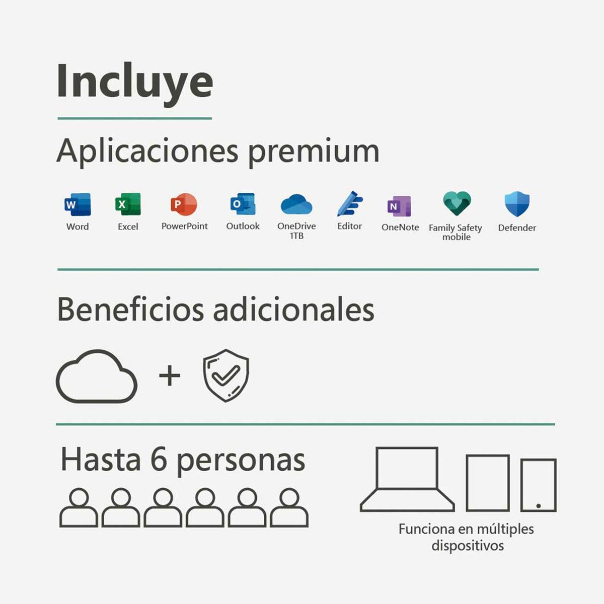 Microsoft Office 365 Family – 12 Months, Up to 6 Users, AI-Powered Productivity