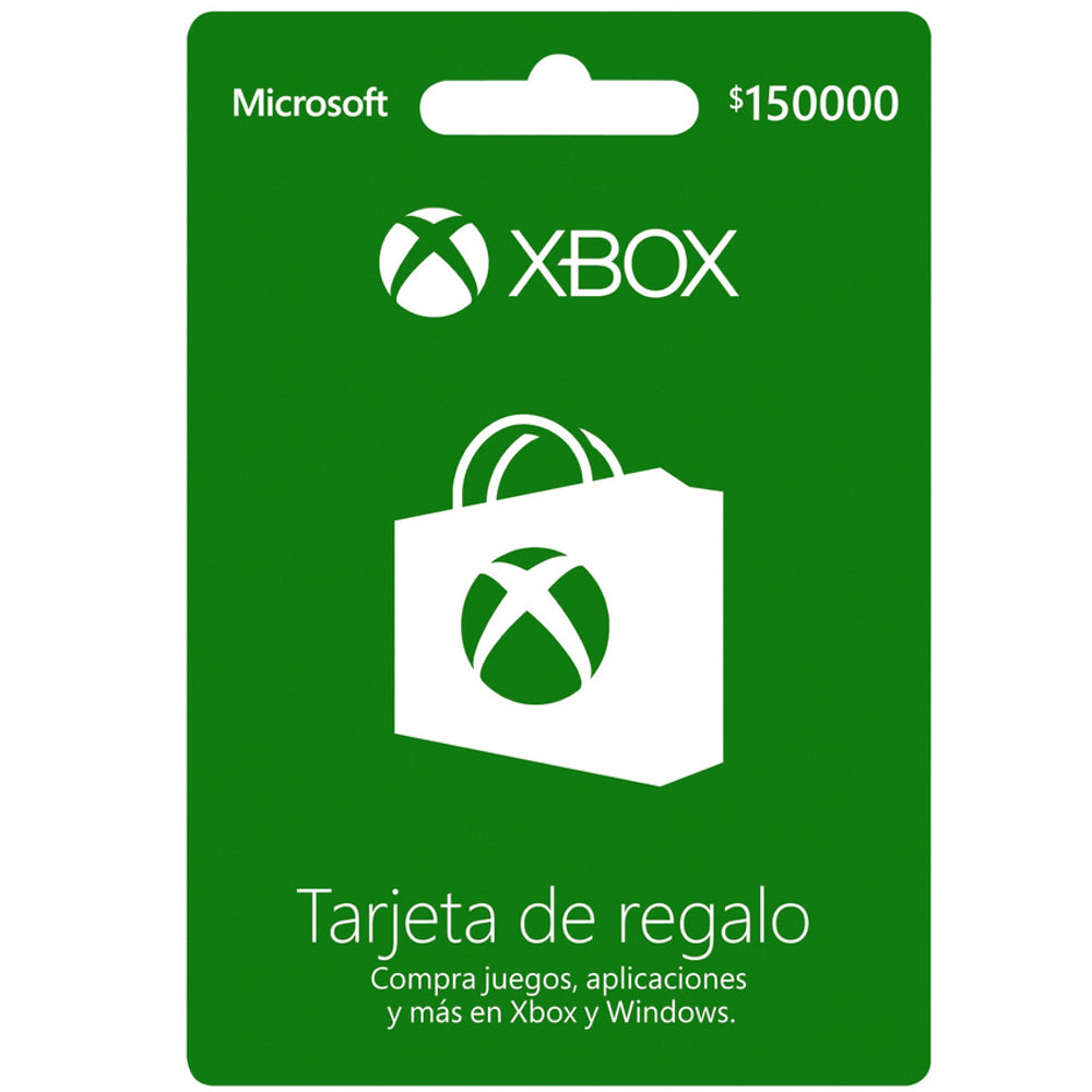 Tarjeta de Regalo XBOX - 150.000$ - Colombia