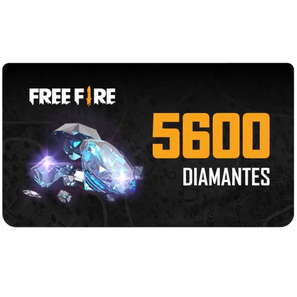 Free Fire 5600 diamantes + 1120 de Bônus